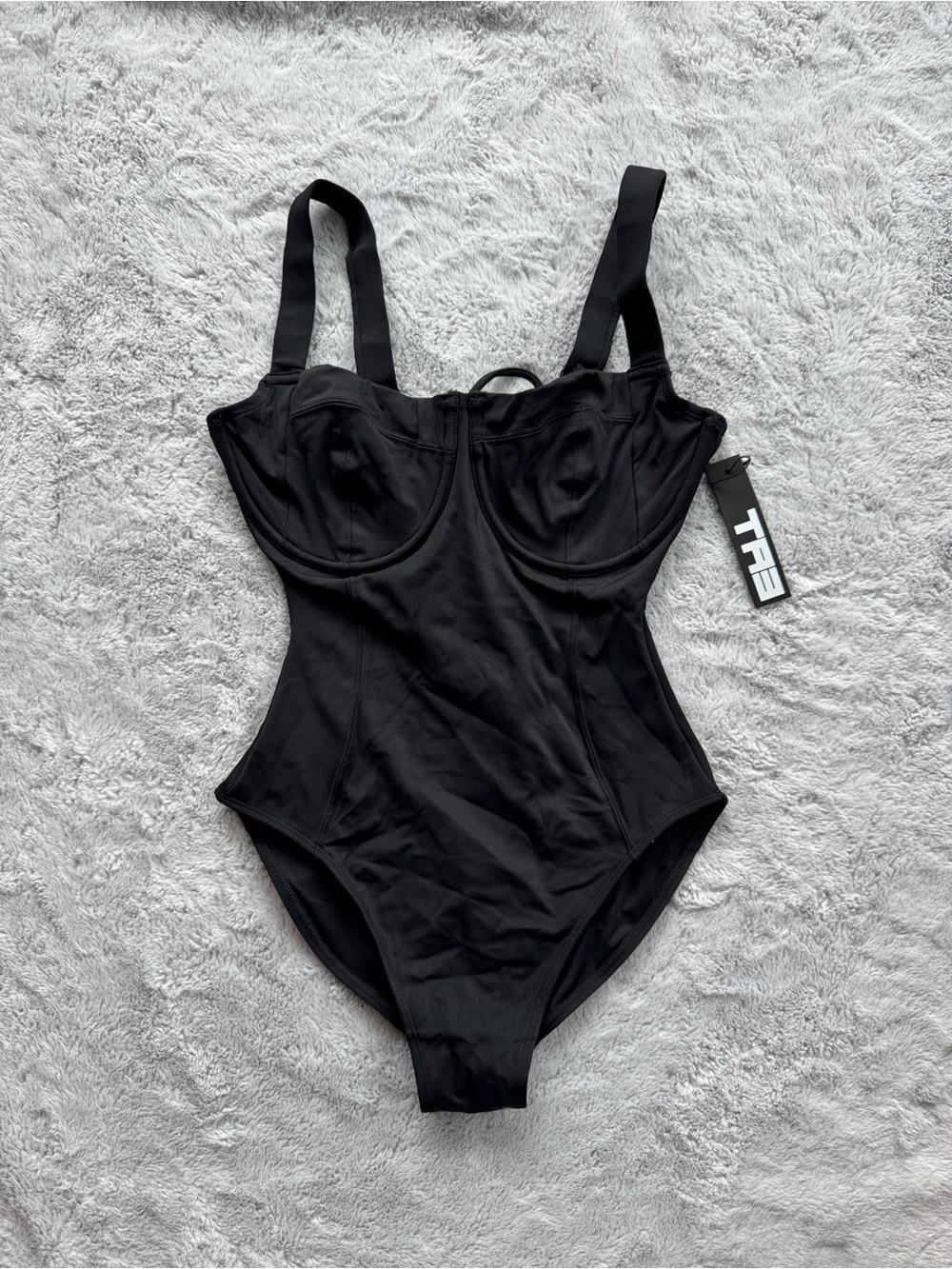 TA3 Lifty Snatched Waist Corset Swimsuit Black XS Short